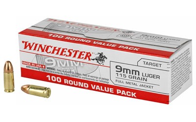 WINCHESTER #USA9MMVP 9MM 115G FMJ, 100RDS