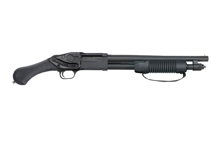 MOSSBERG 590 SHOCKWAVE, 20G, 14.375" BARREL W/CRIMSON TRACE LSR, 5RDS