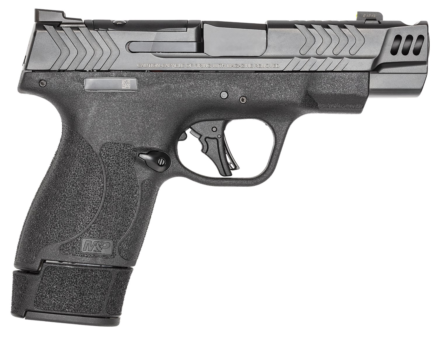 SW SHIELD PLUS PC 9MM, 4" ,O/R, NO THUMB SAFETY, 15RDS