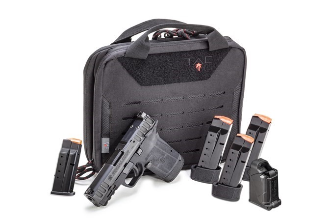 SW EQUALIZER, 9MM, 3.675" O/R, MANUAL SAFETY, 10, 13, 3-15RD MAGS, TAC-SIX TACTICAL CASE