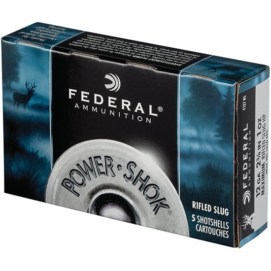 FED #F127RS 12G 2.75" RIFLED HOLLOW POINT SLUG - 5PK