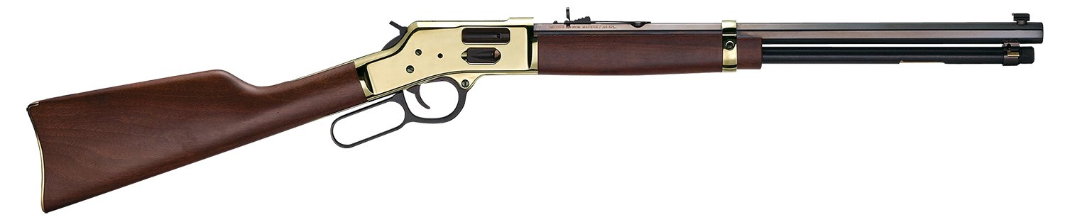 HENRY H006GM, SIDE GATE CARBINE, 357MAG/38SPL, 20" BRASS RCVR, BLUE BARREL, 10RDS