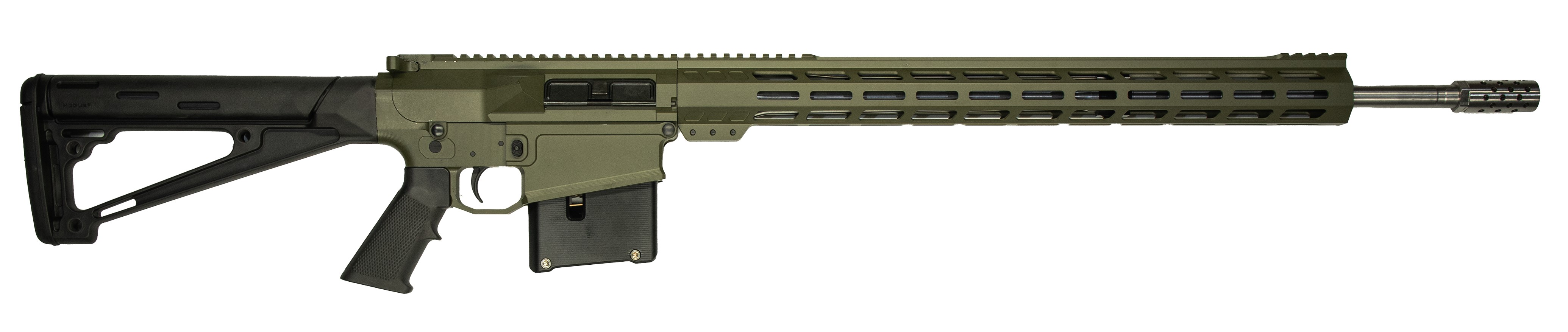 GLFA AR-10, 30-06, 24", ODG, 20" M-LOK PICATINNY RAIL, 5RD MAG