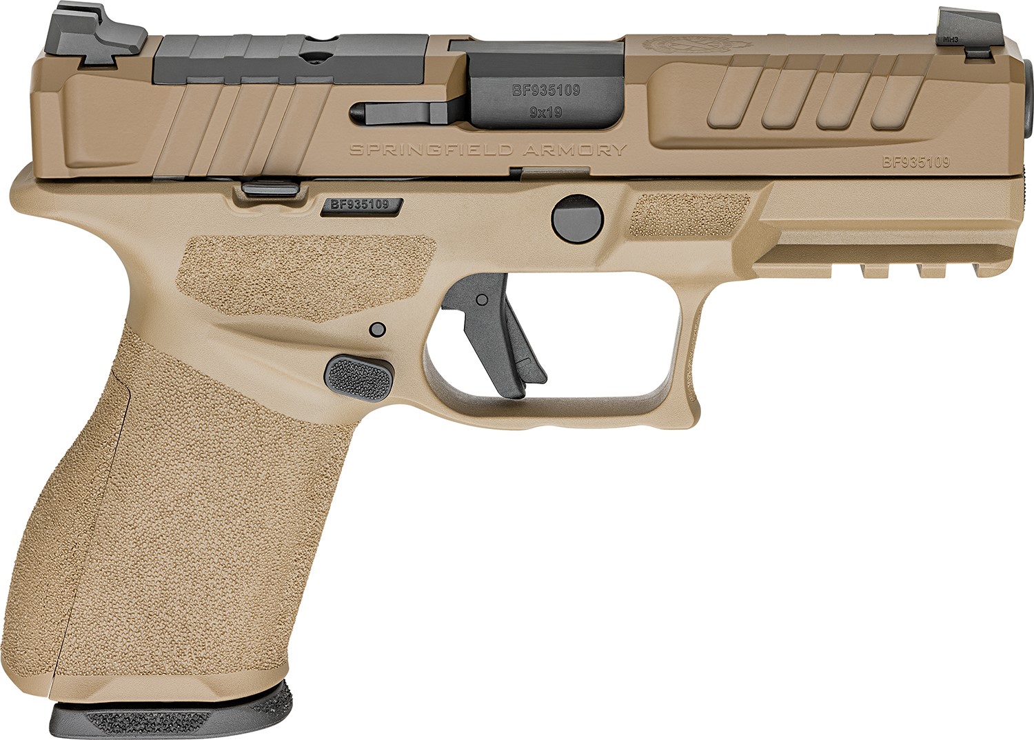 SPRINGFIELD ARMORY ECHELON, 9MM, 4", FDE, OPTICS READY, NIGHTSITES, 2-15RD MAGS SPRINGFIELD ARMORY ECHELON, 9MM, 4", FDE, OPTICS READY, NIGHTSITES, 2-15RD MAGS