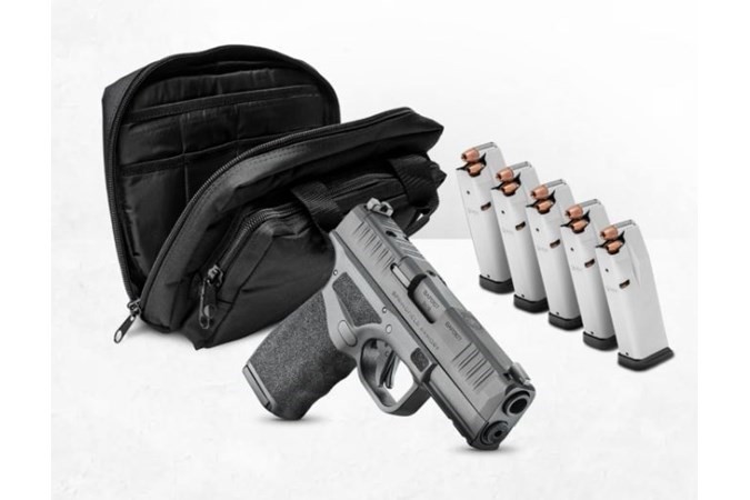 SPRINGFIELD ARMORY HELLCAT PRO OSP, BLK, 3.7", 17+1, 9MM, VIRIDIAN DOT, RANGE BAG, 5 MAGS