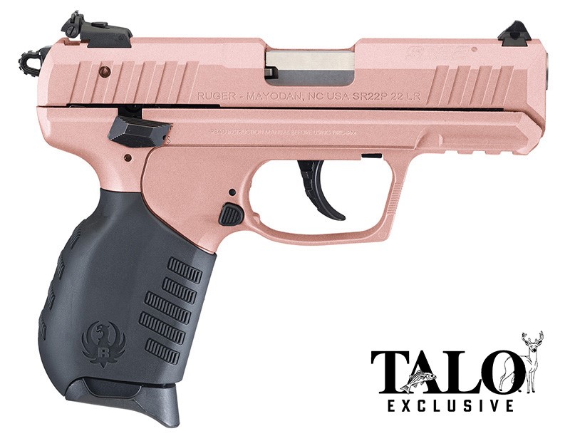 RUGER SR22P, 22LR 3.5" ROSE GOLD W/2 10RD MAGS