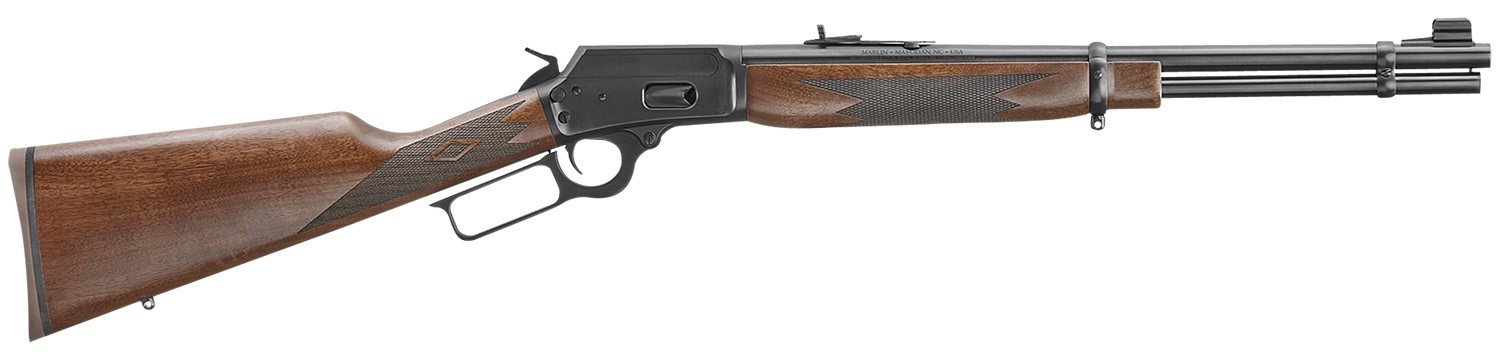 MARLIN 1894, 38SPL/357MAG, 20.25" LEVER, BLUE, WALNUT STOCK, 9RDS/10RDS