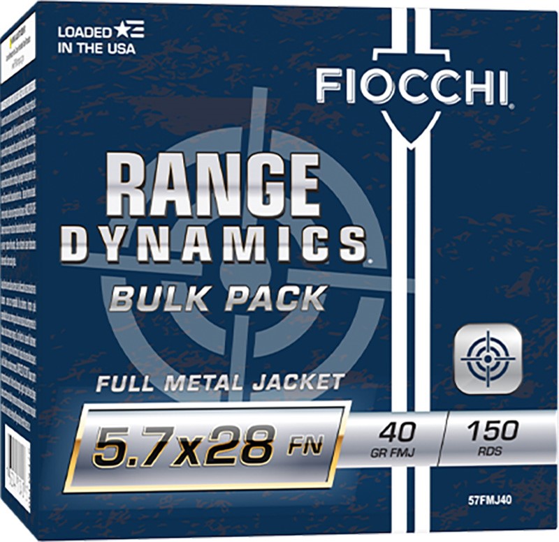 FIOCCHI #57FMJ40, 5.7x28 41GR - 150RDS