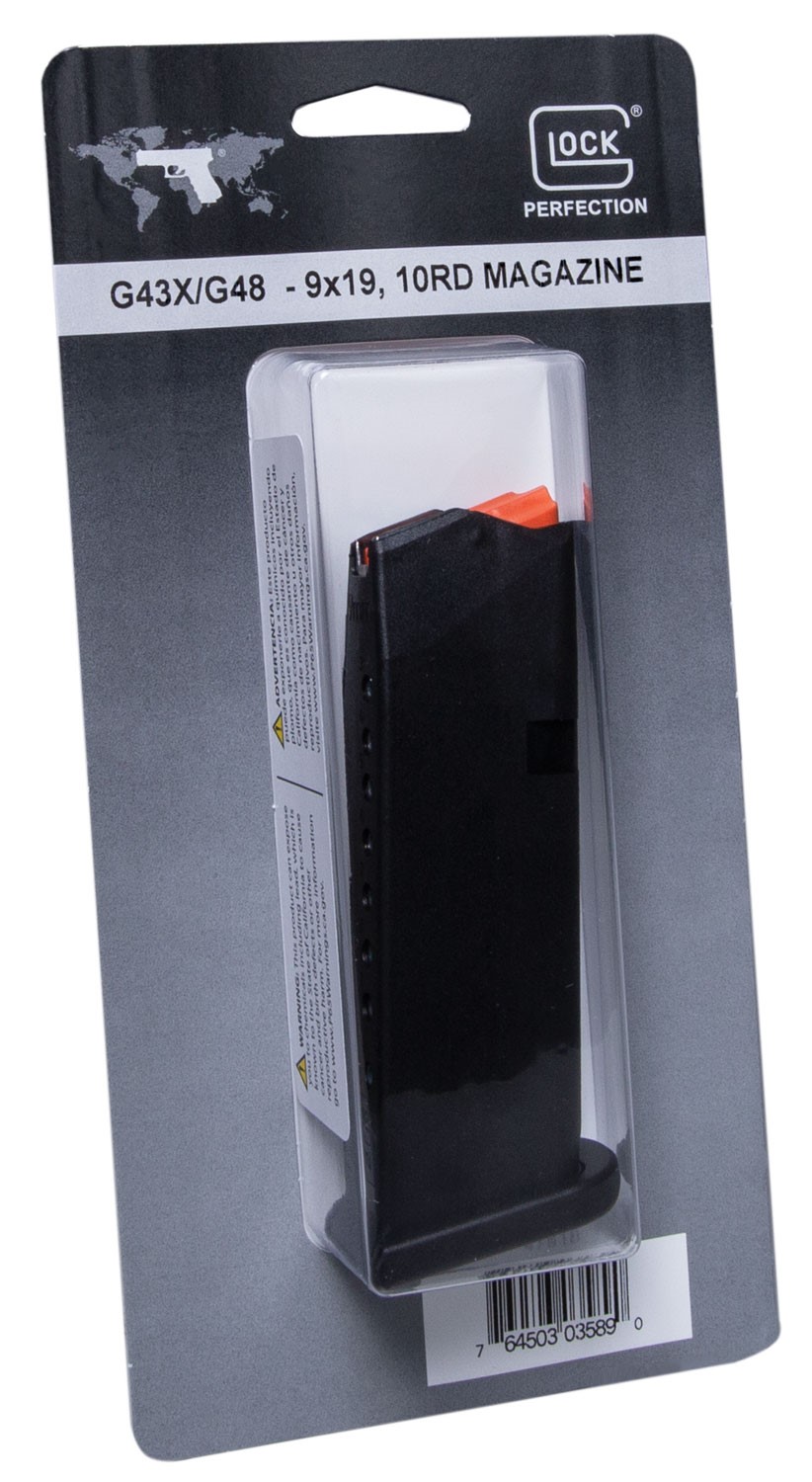 GLOCK MAG, 43X/48 10RD 9MM #47818 GLOCK MAG, 43X/48 10RD 9MM #47818