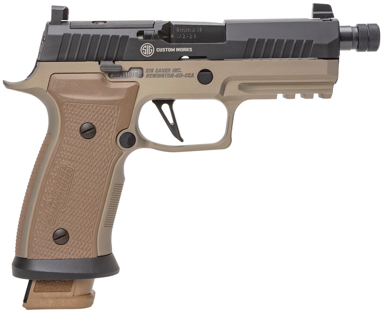 SIG P320 AXG COMBAT 9MM 4.6" XRAY-3 OR (3)21RD TWO TONE