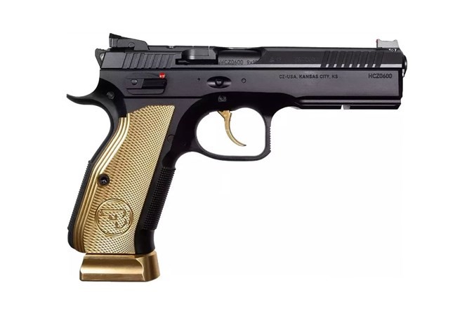 CZ SP-01 SHADOW 2, 9MM, GOLD DIGGER, 4.89" O/R, W/3-17RD MAGS