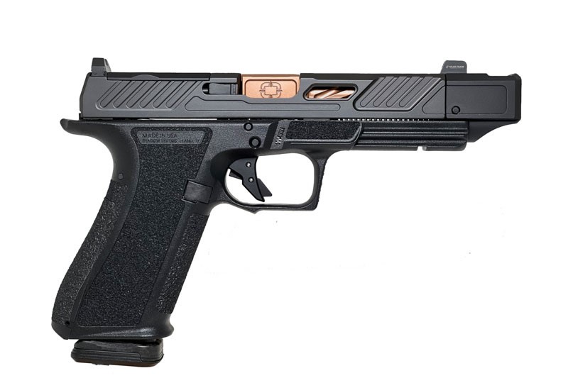 SHDW, DR920P, 9MM, 4.6" BLK, BRZ, COMP, 17RD MAGAZINE