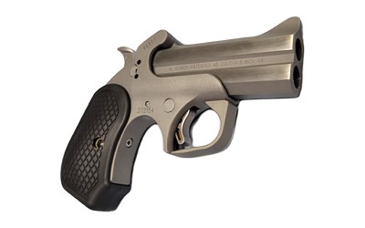 Bond Arms, Rowdy XL, Derringer, Sub-Compact, 410 Bore/45 Long Colt, 3.5" Barrel, 3" Chamber, Fixed Sights, Silver, 2 Rounds